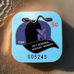 2017 Ventnor Margate NJ Seasonal Senior Beach Tag Badge New Jersey - Picture 1 of 6
