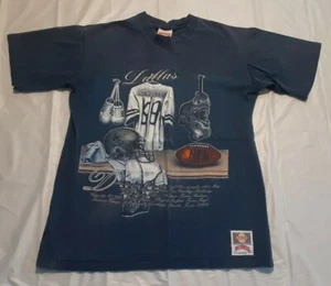 Camiseta Vintage Dallas Cowboys Años 90 Nutmeg Mills Cosida Única Talla - Grande EE. UU. - Imagen 1 de 8