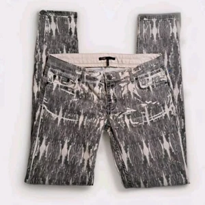 Maje Womens Spitz Jeans Skinny Pant FR 40/US 28x32 Gray Tan Grunge Steampunk - Picture 1 of 10