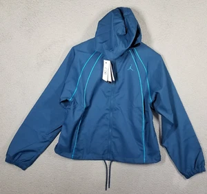 NWT Women’s XS Nike Jordan Woven Jacket Blue DZ3198-427 $100 - Picture 1 of 12