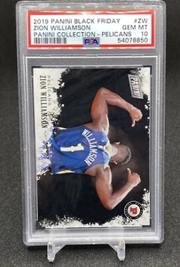 2019 Zion Williamson Rookie Panini Black Friday PSA 10 (POP 12) - Picture 1 of 2