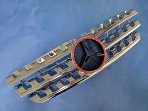 One Set of Chrome Front Grill For 1996-2005 Mercedes Benz W163 M-Class (W64 Look - Picture 1 of 6