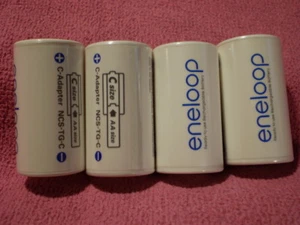 SANYO Enelooop adapter SPACER from AA to C size New NCS-TG-C FAST USA SHIP - Picture 1 of 5