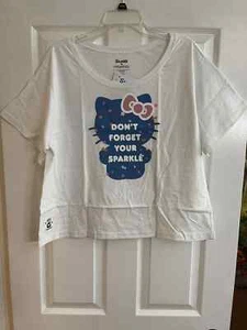 Camisa Sanrio Megology Hello Kitty para mujer talla 2XL Don't Forget Your Sparkle NUEVA - Imagen 1 de 5