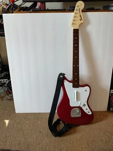 Xbox One Rock Band 4 Wireless Fender Jaguar Red Guitar 048-074. Tested and plays - Picture 1 of 24