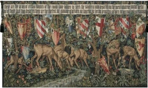 Deer and Shields Tapestry Wm Morris Design (High quality weave from Flanders) - Picture 1 of 8