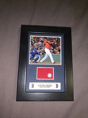 David Ortiz Game Used Jersey Patch Plaque MLB COA - Imagem 1 de 3
