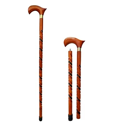 Wooden Walking Sticks Regular Accessories Wood Walk Canes Gift For Women/Men/Dad - Image 1 of 4