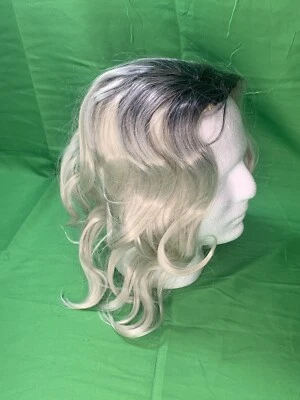 WIG Sexy  2 Tone Mixed Black/white  Soft Silky Daily Wear With Clip Cosplay Hair - Image 1 of 4