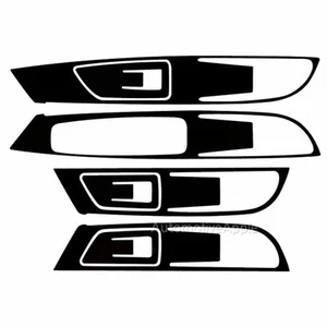 Window Switch Carbon Black Decal Sticker For Renault Talisman SM6 - Picture 1 of 3