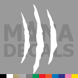 Claw Marks Vinyl Die Cut Decal Sticker - Cat Bear Monster Dinosaur Wild Scratch - Picture 1 of 16