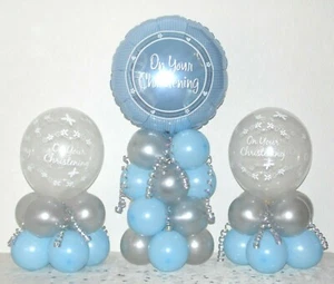 TAUFJUNGE - Tischballon Deko Aufsteller Set - kein Helium nötig - Bild 1 von 1