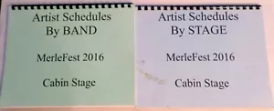 Merle Fest 2016 Spielpläne Künstler von Band Kabinenbühne und Künstlerbühnenplan - Bild 1 von 7