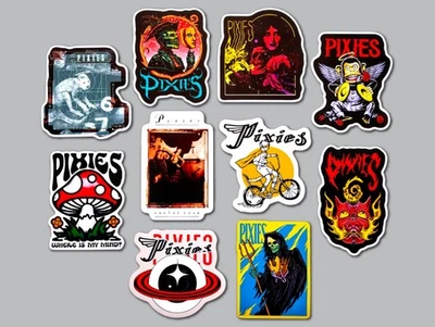 OMNI-CULT Pixies Sticker Lot (10 Stickers) indie alt rock vinyl art Breeders Sonic Youth