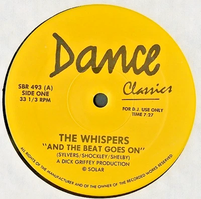 THE WHISPERS And The Beat Goes On / Rock Steady 1979 FUNK/SOUL/DISCO Promo (DJ) - Image 1 of 2