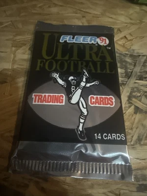 1991 Fleer Ultra Football Trading Cards Sealed Unopened Pack NFL - Image 1 of 2