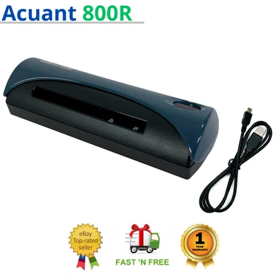 ✅CSSN Acuant ScanShell 800R Card Document Scanner w/USB Cord 1 YEAR WARRANTY!🔥 - Image 1 of 4