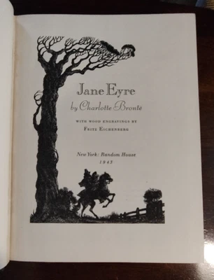 Джейн Эйр и Грозовой перевал, 1943 Случайный Дом, Немаркированные Яркие Страницы! - Изображение 1 из 4