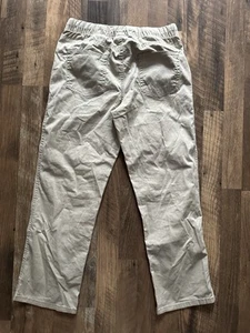 Cat & Jack Kids Khaki Tan Drawstring Straight Pants Size 14 New Without Tags - Picture 1 of 3