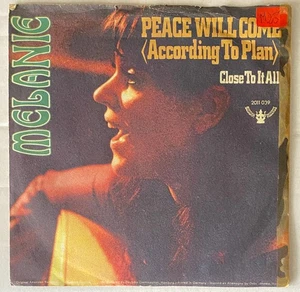 MELANIE - PEACE WILL COME (ACCORDING TO PLAN) & CLOSE TO ALL - SINGLE 1970 - Bild 1 von 6