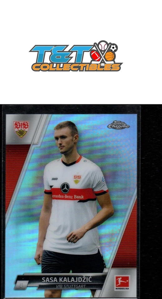 2021-22 Topps Chrome Bundesliga Refractor #88 Sasa Kalajdzic VfB Stuttgart 91 - Image 1 of 1