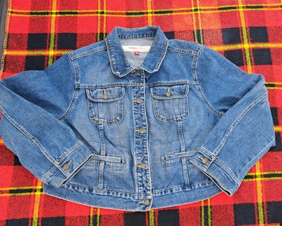 Chaqueta vaquera Mossimo para mujer azul con botones talla 20W Foto 1 de 4