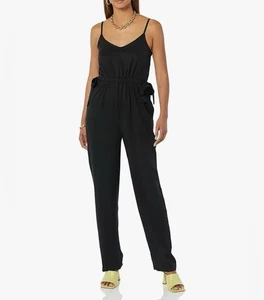 TEREA Pagliaccetto tuta donna Millie con spalline e tasche nero taglia XL - Foto 1 di 8