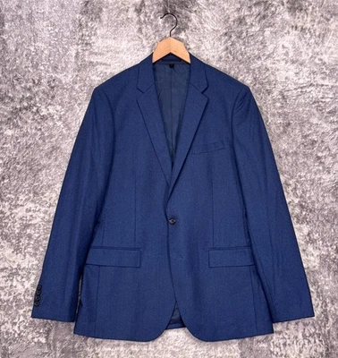 J Crew Ludlow Blazer 42L Mens Blue Italian Wool Flannel Suit Sport Jacket - Image 1 of 4