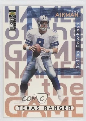 1997 Upper Deck Collector's Choice Names of the Game Troy Aikman #60 HOF - Image 1 of 2