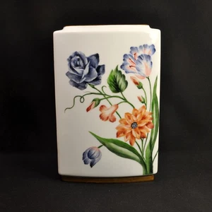 Bavaria Vase Large Pillow 10.5"X7"X4" Rose Tulip Floral Artist Blackwelder 1987 - Picture 1 of 16