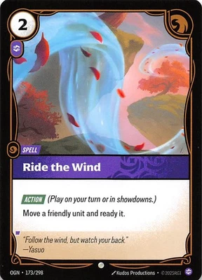 Ride The Wind 173/298 Origins Riftbound League of Legends 001517 - Image 1 of 2
