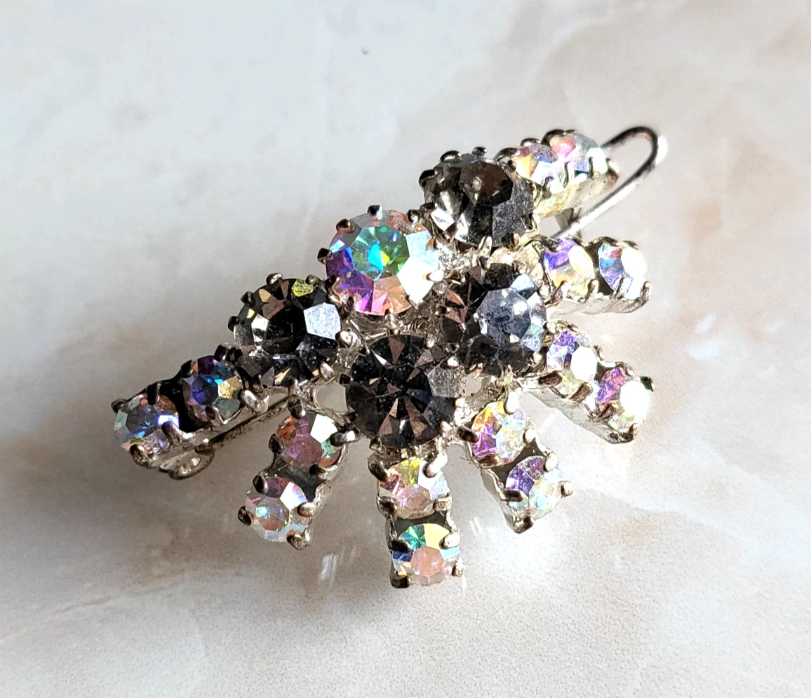 Numblartd Haarklammer Vintage – Groß Mit Strass, Für Dickes Haar