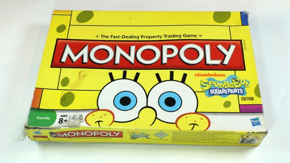 Monopoly Bob Esponja Pantalones Cuadrados Edición Incompleto Foto 1 de 4