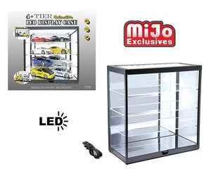 K.C. Vitrinas 4 Niveles LED Espejo Trasero/Base MJ7840MBK SIN USAR, EN CAJA/Nuevo - Imagen 1 de 1