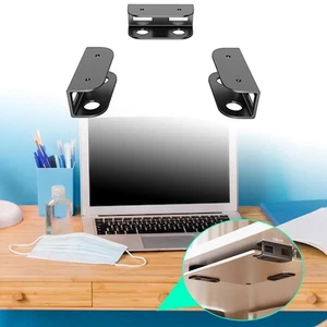 Support de bureau pour ordinateur portable noir : organisez votre bureau et - Afbeelding 1 van 5