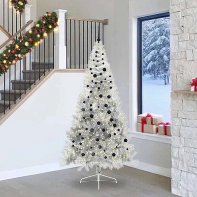 Albero di Natale artificiale con luci integrate PVC e Acciaio esterno vidaXL - Immagine 1 di 4