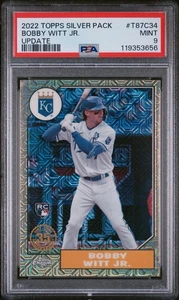 2022 Topps Silver Pack 1987 Series Update Bobby Witt Jr. Mojo PSA 9 - Bild 1 von 3