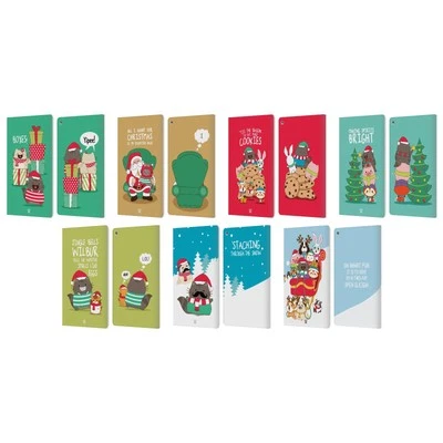 HEAD CASE DESIGNS WILBUR STAR LEATHER BOOK WALLET CASE COVER FOR AMAZON FIRE - Image 1 of 4