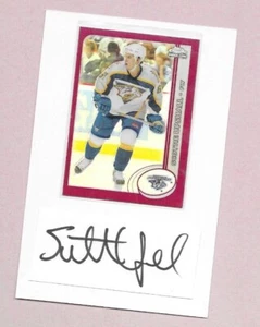 Scottie Upshall, Nasville Predators firmado papel corte/tarjeta en tarjeta índice 4x6 - Imagen 1 de 1