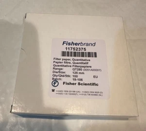 Fisherbrand™ Grade 51 Ashless Hardened Quantitative Filter Paper (100) MRP £110 - Picture 1 of 2