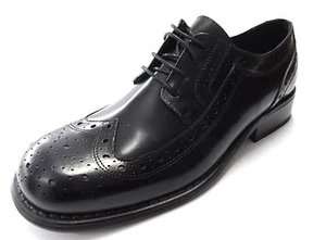 Zapatos IKON Original Negro Krombie Retro Mod Todo Cuero Brogue - Imagen 1 de 4