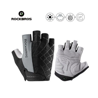 Fingerless Gloves for Men Gloves Lightweight Breathable Sport Gloves for Cycling - Image 1 of 4