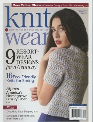 Knit Wear Magazine Spring Summer 2018 Interweave - 20 Knitting Patterns - Women - Image 1 of 4
