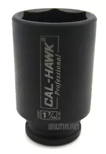 1/2" Drive 1-7/16" DEEP SOCKET IMPACT 6 POINT CR-MO - Picture 1 of 2