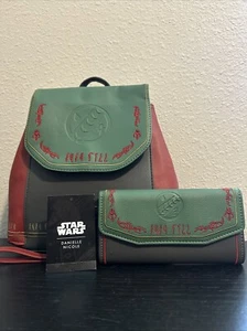 Disney Star Wars Danielle Nicole Boba Fett kleiner Rucksack Geldbörse Portemonnaie Kalbsleder - Bild 1 von 7