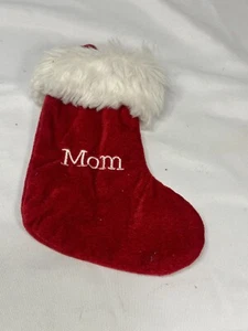 mini small red white christmas stocking family member MOM - Picture 1 of 3