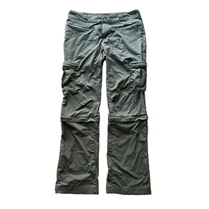 REI Convertible Zip Gray Hiking Pants Capri Shorts Women's Size 8 EUC - Picture 1 of 9