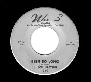 DEEP SOUL-LIL' SOUL BROTHERS-BEEN SO LONG/WHAT CAN IT BE-WEE 3 232 - Picture 1 of 2