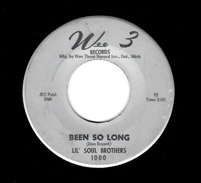 DEEP SOUL-LIL' SOUL BROTHERS-BEEN SO LONG/WHAT CAN IT BE-WEE 3 232 - Image 1 of 2