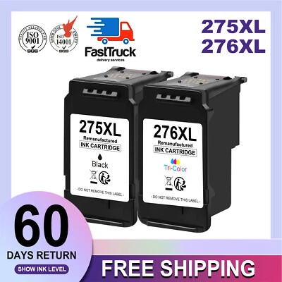 PG-275XL CL-276XL Ink Cartridge for Canon 275XL Pixma TS3520 TR4700 TR4722 Lot - Image 1 of 4